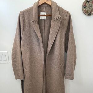 Abercrombie & Fitch Women's Wool-Blend Belted Dad Coat